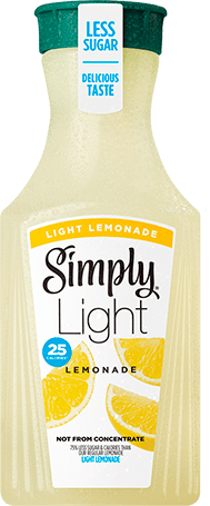 Simply Light Lemonade Less Sugar And