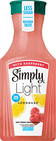 Simply Light Lemonade With Raspberry